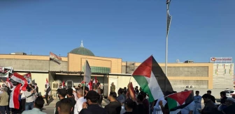 Irak'ta Filistin Destekçileri İsrail'e Yaptırım Talebiyle Gösteri Düzenledi