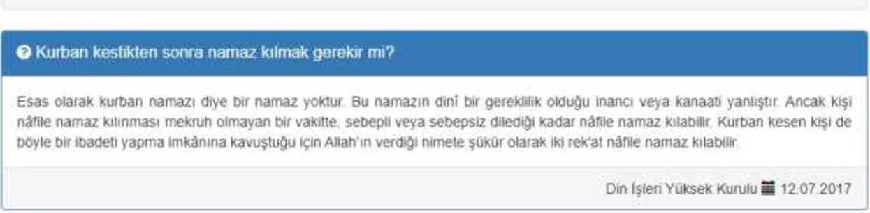 Kurban kestikten sonra kılınan namaz nedir, var mıdır 2024?