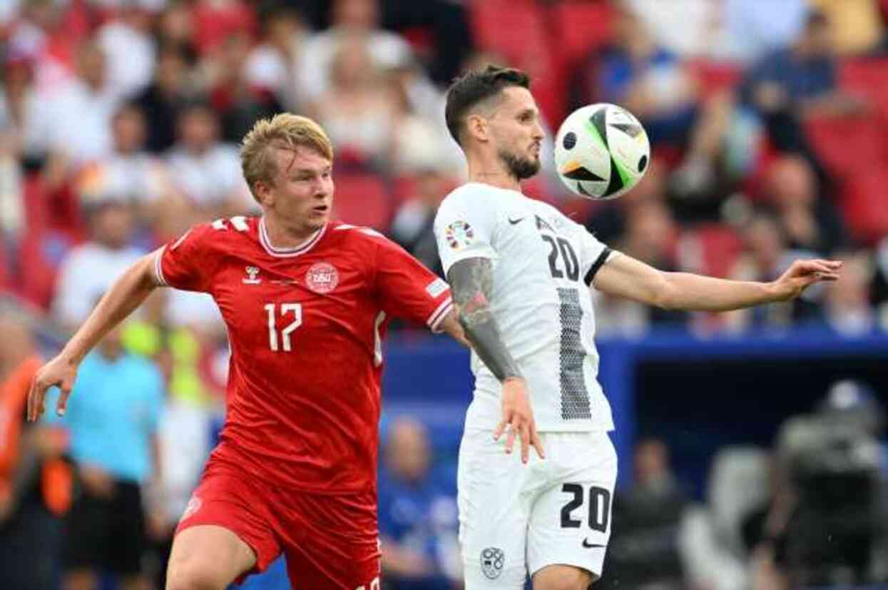 Slovenya- Danimarka maçından görüntüler Slovenya- Danimarka maçından görüntüler