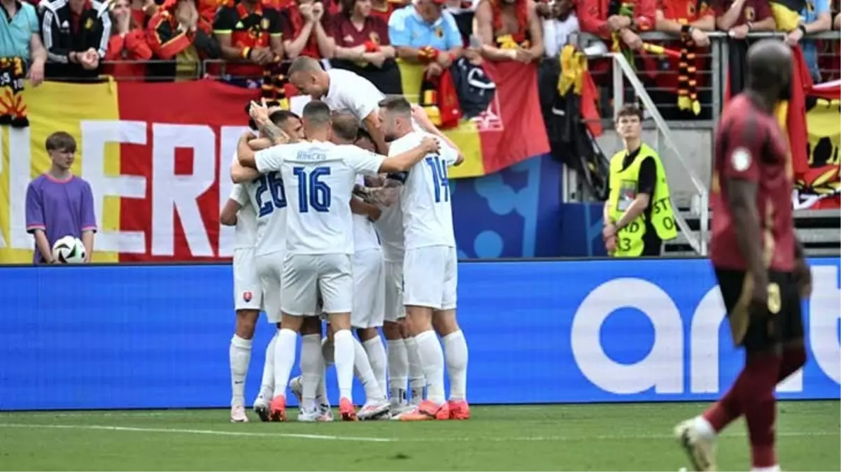 EURO 2024'te ilk sürpriz! Slovakya, Belçika'yı 1-0 yendi