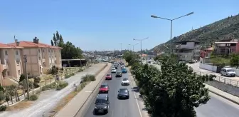 Kurban Bayramı'nda Söke'de trafik yoğunluğu