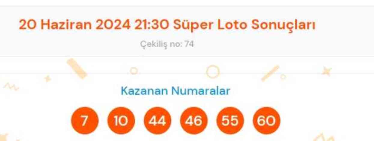 20 Haziran 2024 Sayısal Loto çekiliş sonuçları açıklandı! Sayısal Loto sonuçları saat kaçta açıklanacak? Sayısal Loto CANLI izle!