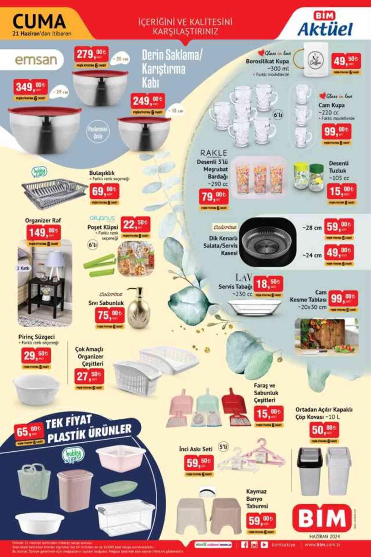 21 HAZİRAN BİM AKTÜEL YENİ GELEN ÜRÜNLER! Bu hafta BİM'de neler var, hangi ürünler geldi?