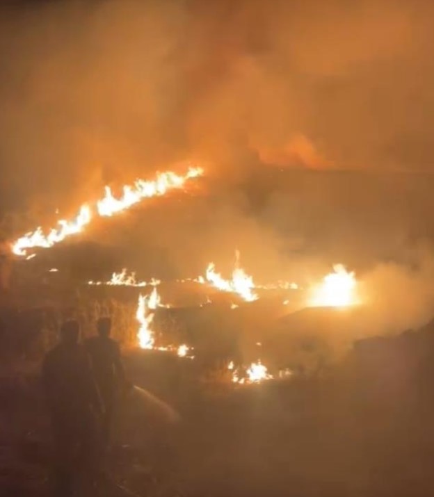 Anız yangınları bitmek bilmiyor! Suriye sınırındaki 7 köy alevlere teslim oldu