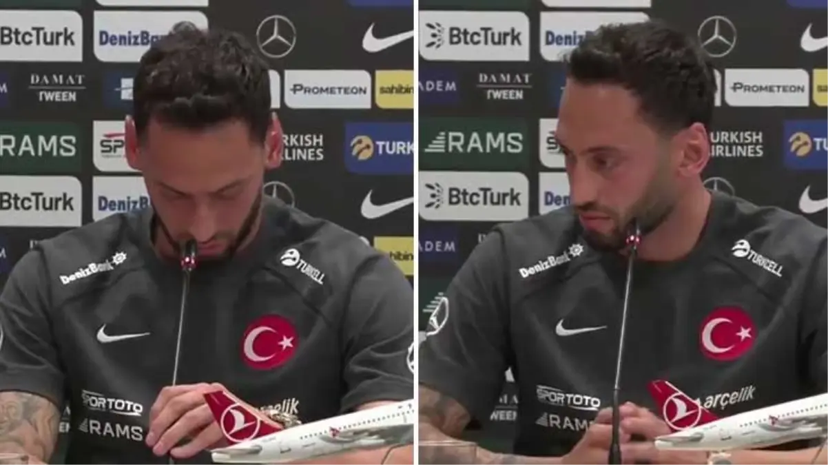 Basın toplantısında duygusal anlar! Hakan Çalhanoğlu, gözyaşlarını zor tuttu