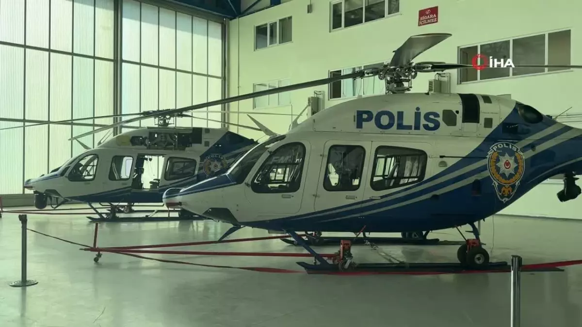 İstanbul'da helikopterle trafik denetimi