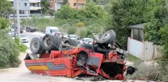 Hatay'da Kamyon Takla Attı