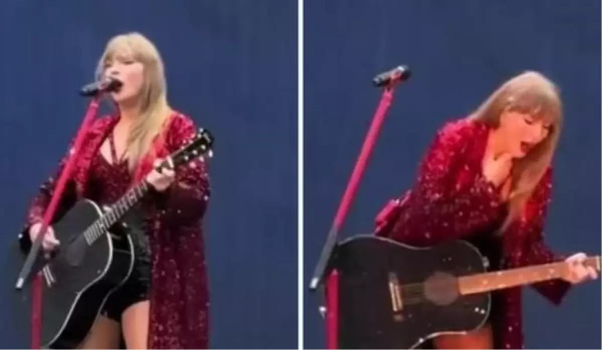 Ünlü şarkıcı Taylor Swift, Londra’daki Eras Tour performansı sırasında böcek yuttu