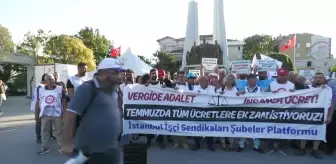 İstanbul İşçi Sendikaları Şubeler Platformu, Asgari Ücrete Zam Talebiyle Açıklama Yaptı