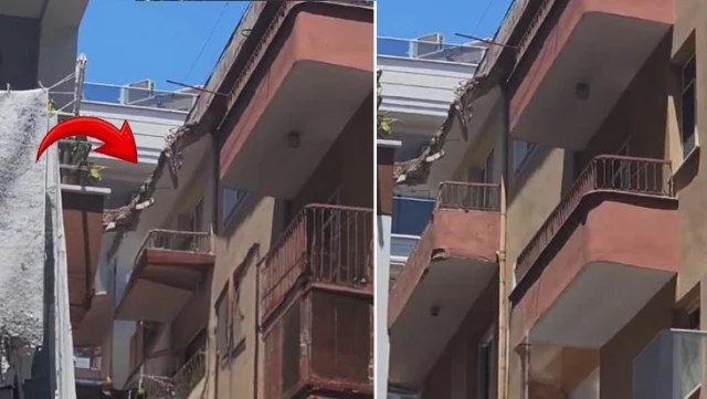 Second incident within 24 hours! The roof of a 4-story building collapsed in Bahçelievler.