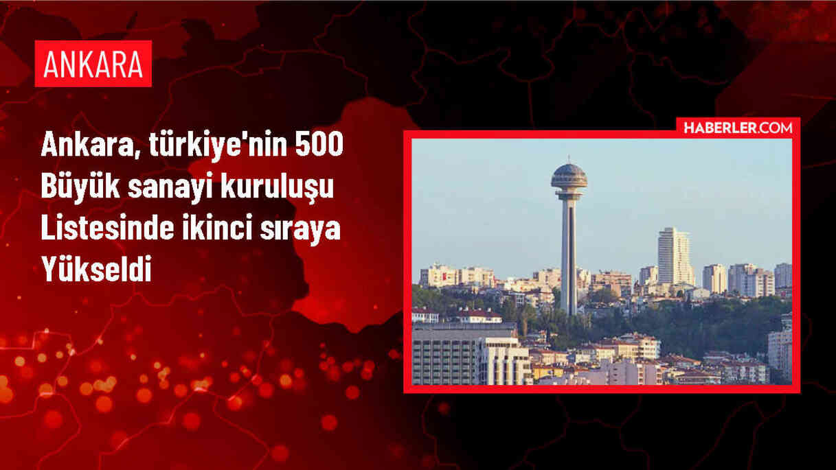 Ankara, Türkiye'nin 500 Büyük Sanayi Kuruluşu listesinde ikinci sıraya yükseldi