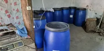 Çorum Alaca'da 3 Bin Litre Sahte İçki Ele Geçirildi