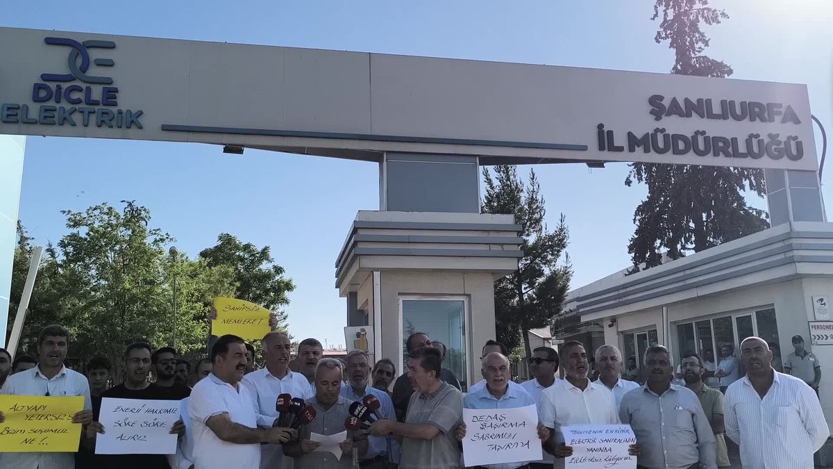 Şanlıurfa'da Elektrik Kesintilerine Tepki