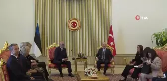 TBMM Başkanı Kurtulmuş, Estonya Cumhurbaşkanı Karis ile görüştü