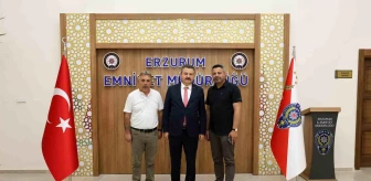 Erzurum Emniyet Müdürü Türkiye Gazetesi yetkililerini kabul etti