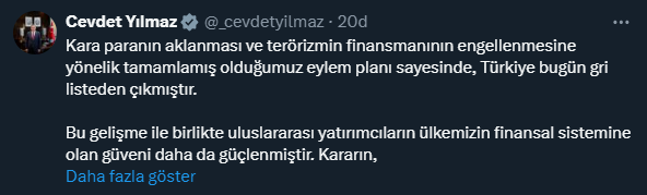 FATF, Türkiye'yi gri listeden çıkardı! Artık yatırımların önü açık