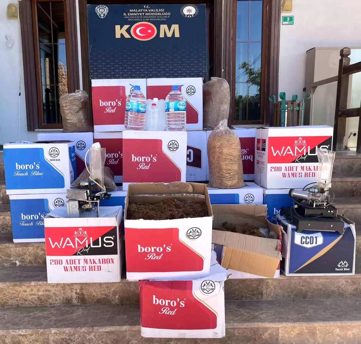 Malatya'da Gümrük Kaçağı Tütün Operasyonu