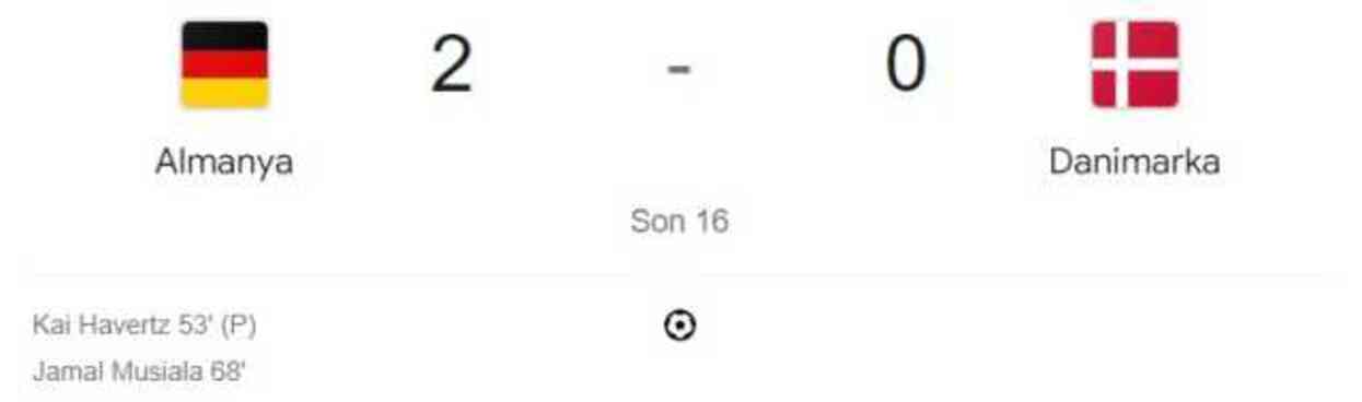 Almanya Danimarka maç özeti ve golleri izle! (VİDEO) Almanya Danimarka maçı özeti! Golleri kim attı, maç kaç kaç bitti?