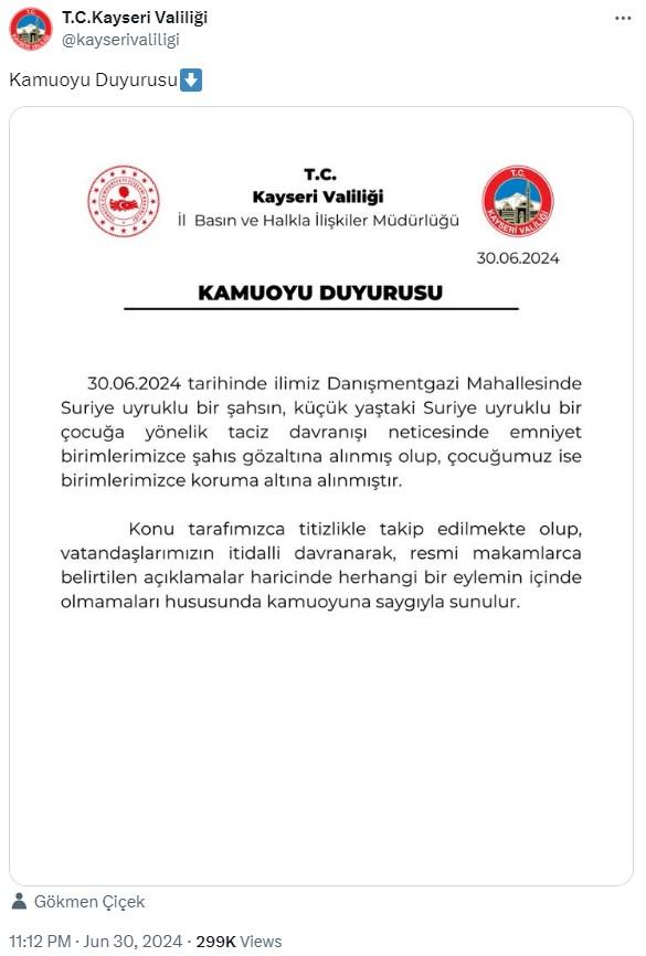 Kayseri'de ne oluyor? Kayseri'deki tecavüz olayı ne?