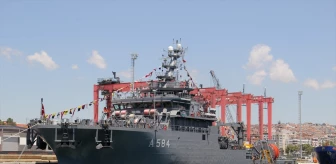 MSB'ye ait kurtarma ve yedekleme gemisi Tekirdağ'da ziyarete açıldı