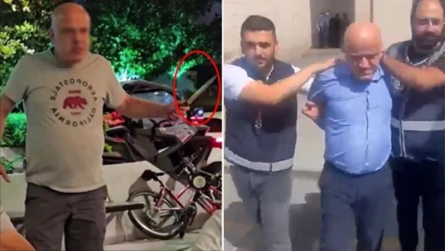 تم اعتقال الشخص الذي يهدد السياح العرب في اسطنبول ويهز سكينه.
