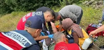 Tokat'ta Engebeli Araziye Ambulans Helikopterle Hasta Ulaştırıldı