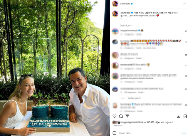 Acun Ilıcalı celebrated his girlfriend's birthday, everyone was surprised by his white shirt