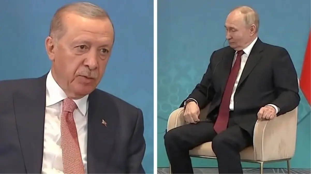 Cumhurbaşkanı Erdoğan, Rusya lideri Putin ile bir araya geldi