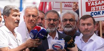 Emekli Memur-Sen Üyeleri Haziran Ayı Enflasyon Verilerini Protesto Etti