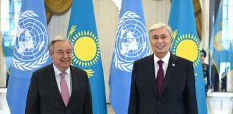 Kazakistan Cumhurbaşkanı Kasım Cömert Tokayev, BM Genel Sekreteri Antonio Guterres ile bir araya geldi