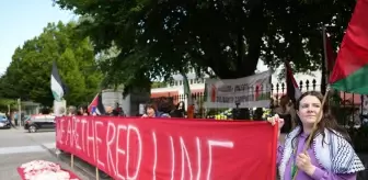 Dublin'de ABD'nin İsrail'in soykırımdaki ortaklığı protesto edildi