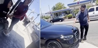 Kaliforniya'da Mercedes sürücüsü, aracının amblemine dokunan otistik çocuğa tokat attı