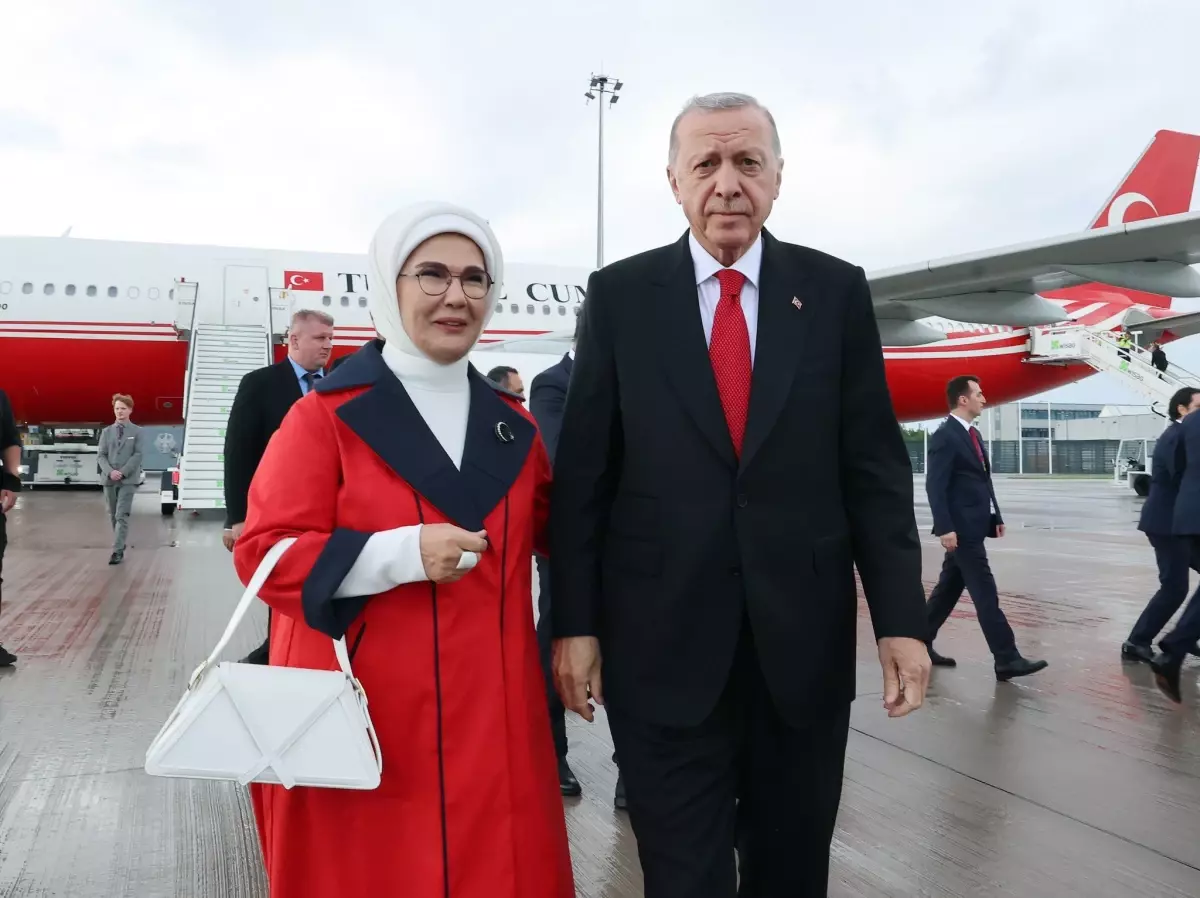 Cumhurbaşkanı Erdoğan, Türkiye-Hollanda maçını izlemek üzere Almanya'ya gitti
