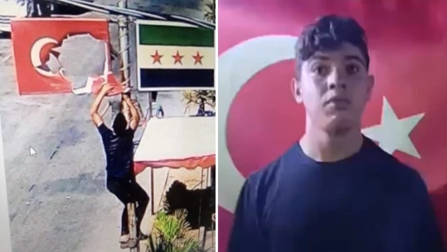Сирийский провокатор, пойманный МИТом, поцеловал турецкий флаг и извинился.
