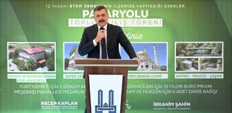 Erzurum Valisi Mustafa Çiftçi, hayırsever tarafından yaptırılan caminin açılışına katıldı