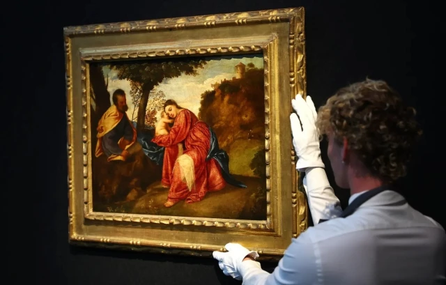 A 16th-century painting stolen from a mansion and found at a bus stop 7 years later was sold for $22.3 million.