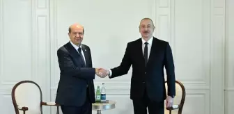 KKTC Cumhurbaşkanı Ersin Tatar, Azerbaycan Cumhurbaşkanı İlham Aliyev ile görüştü