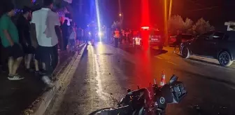 Alanya'da otomobil ile motosiklet çarpışması: 1 ölü, 1 yaralı