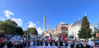 Fatih'te İstanbul 2 No'lu Barosu Avukatları Gazze İçin Yürüdü
