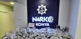 Konya'da 145 Kilo Skunk ve 80 Kilo 500 Gram Esrar Ele Geçirildi