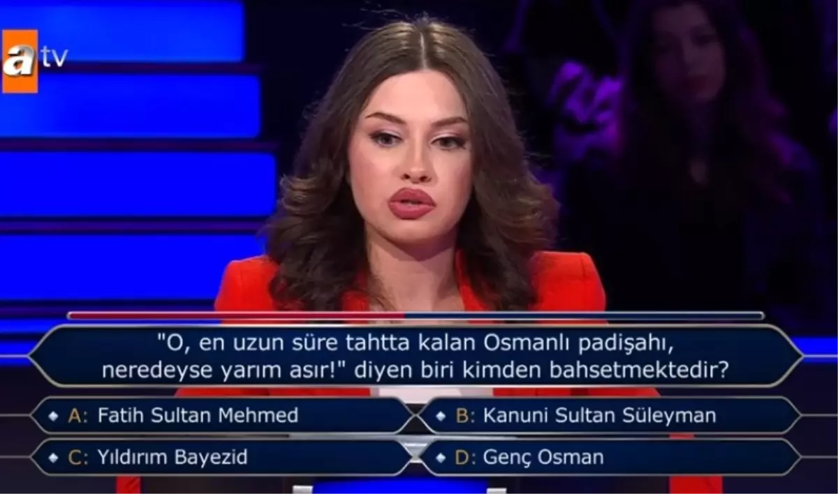 'O en uzun süre tahtta kalan Osmanlı Padişahı, neredeyse yarım asır!' diyen biri kimden bahsetmektedir? Kim Milyoner Olmak İster 7 Temmuz Sorusu Cevab