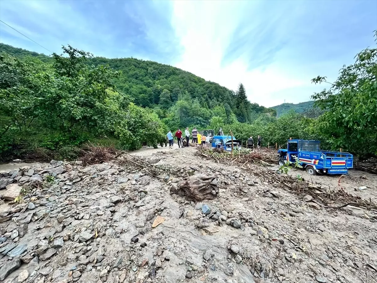 Ordu'nun İkizce ilçesinde şiddetli yağış hasara yol açtı
