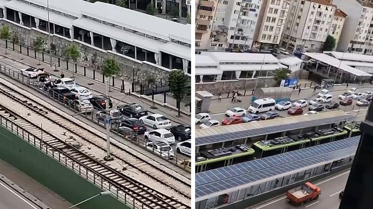 Yolu kapatıp halay çektiler, diğer sürücüler çileden çıktı