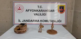 Afyonkarahisar İhsaniye'de Sarı Renkli Metal Heykeller Bulundu