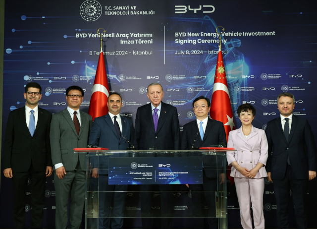 Massive investment from Chinese BYD, the world's largest electric vehicle manufacturer, to Turkey