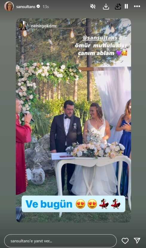 Hasan Can Kaya's ex-girlfriend Sultan San got married