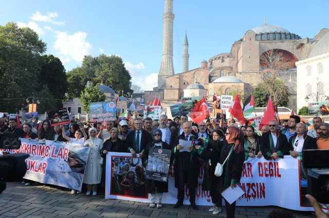 Protest to the massacre in Gaza from Istanbul 2nd Bar Association: More than 70% of the victims are women and children