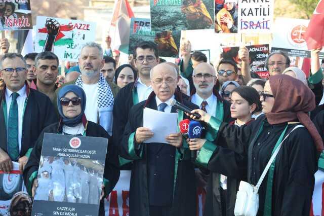 Protest to the massacre in Gaza from Istanbul 2nd Bar Association: More than 70% of the victims are women and children