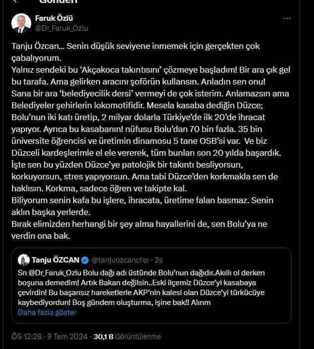 The debate between Bolu and Düzce Mayors is growing