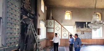 Kızılca Köyü Camiinde Yangın Çıktı
